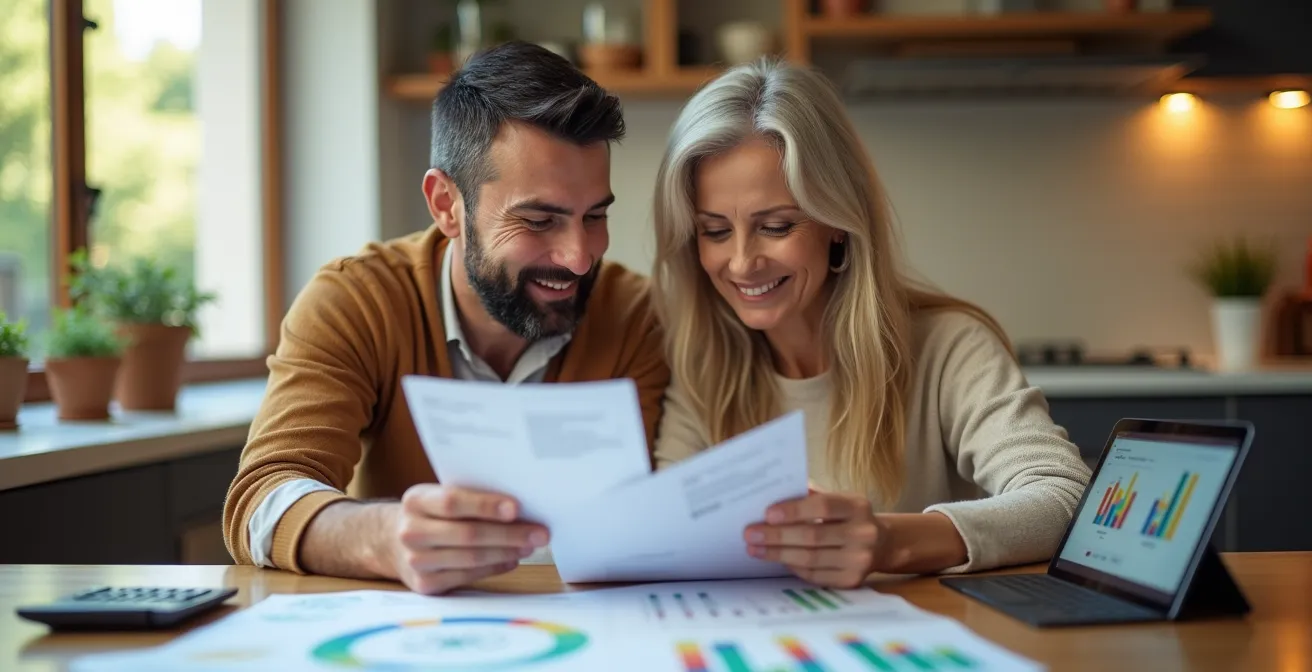 Gráfico visual mostrando el retorno de inversión en aerotermia a lo largo de los años