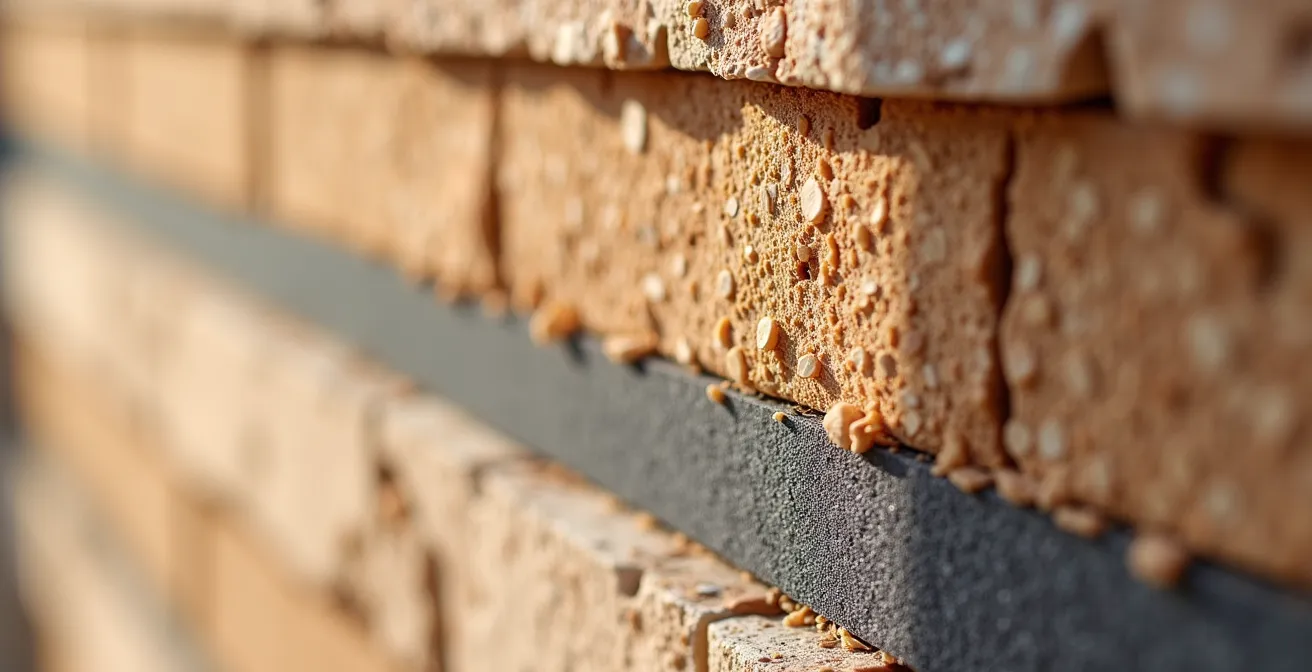 Detalle constructivo de una envolvente hermética sin puentes térmicos en una casa pasiva