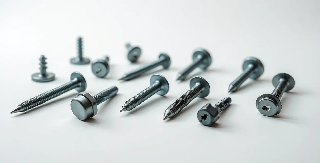 Diferentes tipos de tacos para pladur con indicación visual de capacidad de carga